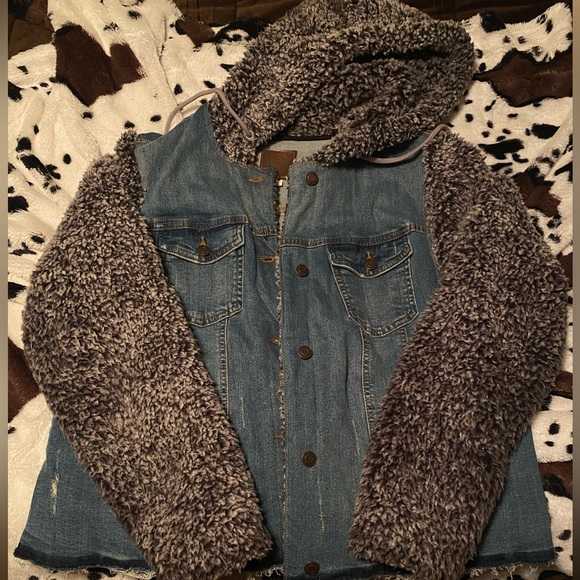 Maurices Jackets & Blazers - Sherpa Jean Jacket